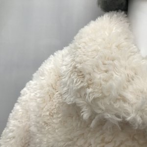 Abrigo femenino Vintage elegante personalizado de manga larga nueva moda efecto de piel sintética gabardina suelta prendas de vestir exteriores piel de oveja de un solo pecho - Product Image 5