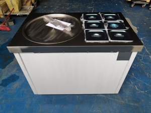 Machine à glace roulée populaire pour la restauration rapide, machine commerciale à glace frite, machine à glace roulée thaïlandaise à faible bruit - Product Image 2