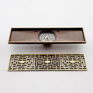 אמבטיה מוברש משטח ארוך רצפת מקלחת ערוץ מייבש, ארוך רצפת ניקוז מסננת A60 נירוסטה 304 אופקי מודרני - Product Image 5