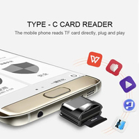Memoria inteligente de alta velocidad Mini lector de tarjetas OTG tipo C A Adaptador TF para interfaz USB Samsung adaptador Micro-SD de alta velocidad tipo C