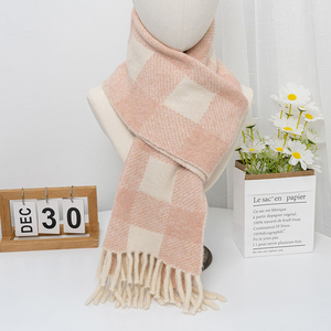 Dames Lange Winter Dikke Warme Jacquard Borduurwerk Gebreide Kwast Sjaal Voor Herfst Lente Custom Logo Met Luxe Touch - Product Image 4