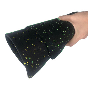 Tapis de sol en caoutchouc noir pour salle de sport Crossfit, rouleau de revêtement de sol en caoutchouc pour fitness, épaisseurs 3mm, 6mm, 8mm, 10mm - Product Image 5