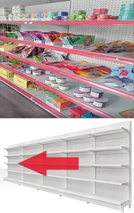 Supermercato al dettaglio negozio Gondola scaffalature espositore a parete <span class=keywords><strong>per</strong></span> la vendita al dettaglio alimentari forniture <span class=keywords><strong>per</strong></span> <span class=keywords><strong>ufficio</strong></span> <span class=keywords><strong>negozi</strong></span> di liquori - Product Image 6