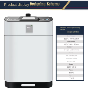 Base simple d'instrument chirurgical fabriquée par cylindre simple d'équipement de désinfection de nettoyage d'endoscope médical automatique - Product Image 6