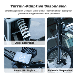 2025 más nuevo 60V 2500 W aleación de aluminio rendimiento suciedad todo terreno bicicleta de montaña eléctrica - Product Image 5