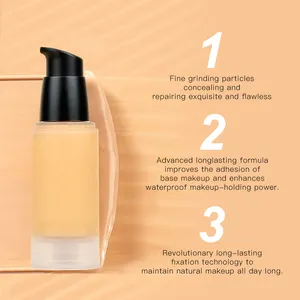 Custom High Quality Waterproof Long Lasting Mixing Makeup Full Coverage Fit Me Finishing Matte Liquid Foundation