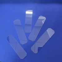 Plaque en silice fondue de précision à chanfrein optique en verre saphir personnalisé K9 pour la protection des scanners et des capteurs industriels