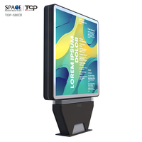 Caja de Luz Estática Independiente para Publicidad Exterior y Exhibición de Información