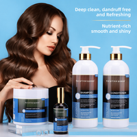 Champú y Acondicionador Profesional para el Cabello con Proteína de Queratina, Sin Sulfatos, de Marca Privada OEM, para Reparación de Daños y Suavizado
