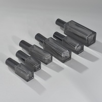 Flacon pulvérisateur en verre noir rechargeable haut de gamme avec logo personnalisé, 3 ml, 5 ml, 6 ml, 10 ml, 20 ml, 30 ml, petit atomiseur de luxe, flacon de parfum