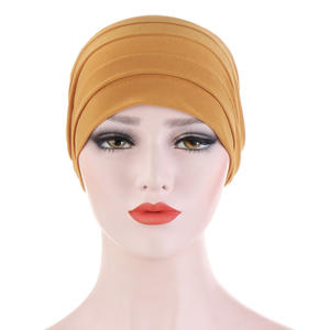 Gorro de quimio para dormir de seda cruzada para mujer, gorro turbante, bufanda, gorro de quimio para cáncer, gorro Hijab, gorro musulmán para el pelo - Product Image 3