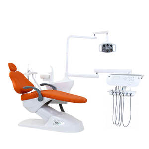 เก้าอี้ทำฟัน Riwi รุ่น Hori R1 แบบไฟฟ้า สีขาว พร้อมอ่างบ้วนน้ำลายเซรามิก อุปกรณ์สำหรับคลินิกทันตกรรม - Product Image 3