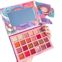 Palette de fards à paupières de haute qualité, en gros, véganes, minérales, imperméables, multi-tons, 24 couleurs