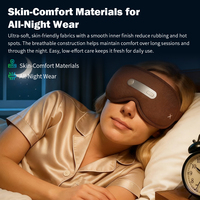 Máscara de Dormir Inteligente con IA, Bluetooth, USB, Tecnología de Calor, Terapia del Sueño, Masajeador Ocular