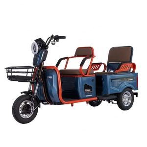 Venta Directa de Fábrica de Triciclo Eléctrico Económico de 8 Pulgadas y 800W para Personas Mayores, Triciclo Eléctrico de Doble Fila para Pasajeros y Carga - Product Image 5