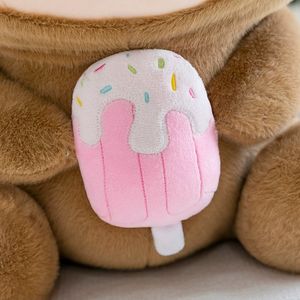 Juguete de Peluche de Capibara Súper Suave, Nuevo Peluche de Cerdo con Diseño de Helado para Ayudar a Dormir a los Niños, Relleno de Algodón PP - Product Image 4