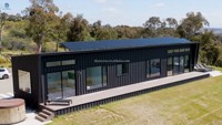 Maisons modulaires Design familial luxueux avec 4 chambres à coucher, 2 salles de bain, espaces de vie ouverts spacieux et terrasses expansives
