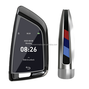 Kit de clé de voiture intelligente à télécommande LCD modifiée universelle avec fonction Keyless Go pour BMW style FEM - Product Image 5