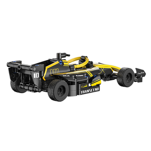 Jeu de construction éducatif personnalisé 166-181 pièces 1:20 en ABS, transformable 2-en-1, modèle de voiture de course F1 (à rétrofriction) et de transport - Product Image 4