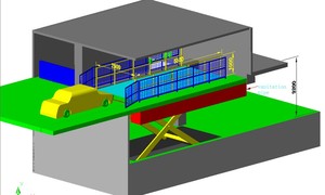Tijeras hidráulicas portátiles, mesa elevadora de automóviles, diseño de elevador de automóviles 5T para equipos de transporte y estacionamiento de automóviles - Product Image 6