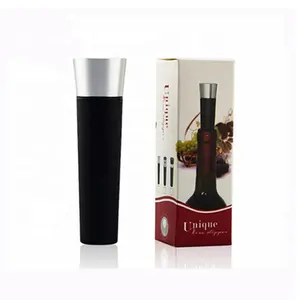 Halten Sie Wein frisch Versiegeln Vakuumpumpe Belüfter Aus gießer Geschenk box Lebensmittel qualität Trinkhalme 5cm Silikon Weinflaschen verschluss