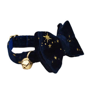 <span class=keywords><strong>Collar</strong></span> para mascotas, <span class=keywords><strong>Collar</strong></span> para gatos, vino, Estrella Roja, campana bonita, lazo, cintas de algodón, sólido, ecológico, gatos pequeños transfronterizos - Product Image 4