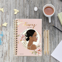 Agenda spiralé personnalisé A5, couverture rigide, affirmations, gratitude, journal de soins personnels, manifestation, prière, sermon, Bible, carnet de notes, boîte cadeau