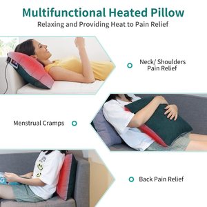 Warming Portable Lightweight Removable Cover Heating Support <b>Pillow</b> Heated Throw <b>Pillow</b> Electric Heated <b>Pillow</b> - Product Image 5