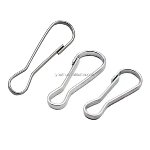 Ganchos de cordón de metal Gancho a presión J de hierro, Gancho a presión para cortina de gota de agua para llavero <span class=keywords><strong>Dolder</strong></span> - Product Image 2