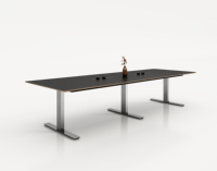 Mesa de Conferencia Moderna de Lujo, Muebles de Oficina Personalizados, Mesa de Reuniones Resistente, OEM/ODM, Tamaño, Color y Logotipo Personalizables