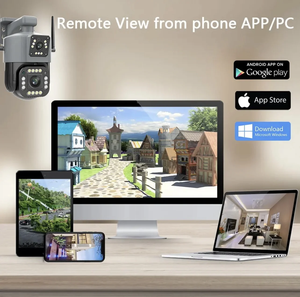 Cámara IP 4G de Doble Lente, WiFi, 4MP, 4K, Cámaras de Vigilancia Inalámbricas para Exteriores, Hogar Inteligente, Visión Nocturna, <span class=keywords><strong>Zoom</strong></span> Digital V380, CCTV - Product Image 5