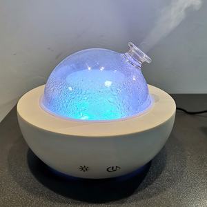 เครื่องกระจายกลิ่นอโรมาแบบอัลตราโซนิก ขนาด 180 มล. ทำจากไม้ พร้อมฟังก์ชั่นเพิ่มความชื้นในอากาศ  สามารถใช้กับน้ำมันหอมระเหยและเพลงได้ - Product Image 5