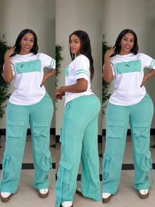 T-Shirt Estiva Traspirante da <span class=keywords><strong>Donna</strong></span> con Stampa Digitale Personalizzata Maglia Abbigliamento da Ragazza all'Ingrosso Set Casual Stampato da Lavoro - Product Image 4