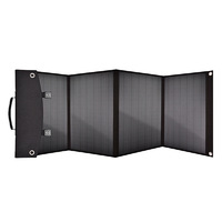 ALECTER Nouveau panneau solaire pliable multicristallin en silicium 100W 21% d'efficacité 12V Chargeur étanche MC4 XT60 Anderson