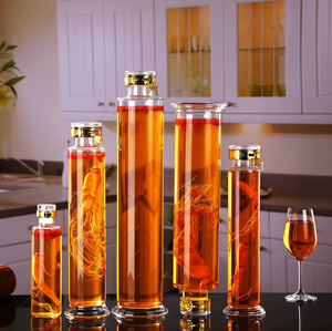 Bouteille de bière à impression personnalisée, prend en charge la personnalisation, bouteilles en verre <span class=keywords><strong>violet</strong></span> - Product Image 1