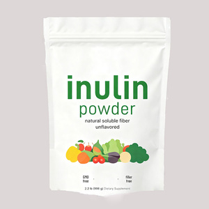 Bubuk Inulin Inulin Murni Suplemen Makanan Prebiotik Serat Larut Alami Pemanis untuk Fungsi Pencernaan Antioksidan Dewasa - Product Image 1