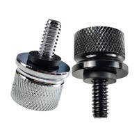 Accesorios para Motocicleta: Herraje de Montaje Trasero de Liberación Rápida para Asiento de Crucero, Tuerca y Tornillo de Aleación de Aluminio Cromado Inoxidable