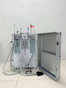 Тяговая коробка турбина, стоматологическая Мобильная турбина, портативная коробка, золотая коробка со встроенным воздушным компрессором, стоматологическое бесплатное клиническое оборудование - Product Image 5