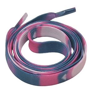 YAMEI - Zapatos Deportivos Casuales con Cordones Planos de Camuflaje de 8 mm, con Estampado Gradual en los Cordones y Cordón para Colgar el Teléfono - Product Image 1