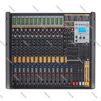 Console de mixage audio professionnelle TFB 10/12/16/20/24/32 canaux, mixeur audio avec Bluetooth/3 AUX/Doubles effets DSP 24+8/4 stéréo/4 groupes
