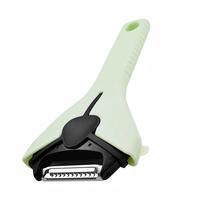 Draagbare 3-in-1 fruit- en groenteschiller met veiligheidsdop, makkelijk schoon te maken en op te bergen, ergonomische handgreep voor thuis en buitengebruik