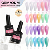 Vernis Gel Iridescent Sirène Marque Privée Série CPSR – Vernis à Ongles en Gros Sans HEMA – Cosmétiques Sirène Néon d'Été OEM