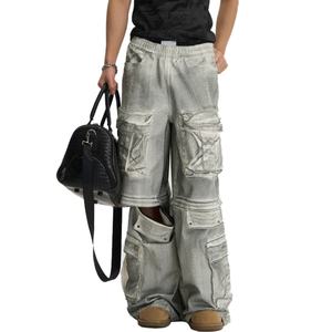 Pantalones Cargo Holgados para Hombre al por Mayor, Estilo Y2K Tideway, con Múltiples Bolsillos, Relajados, Hip Hop, Jeans Cargo, Ropa Urbana - Product Image 1