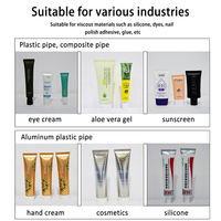 Machine de remplissage et de scellage semi-automatique de 250 ml pour pâte dentifrice, machine de remplissage et de scellage de tubes cosmétiques avec refroidisseur