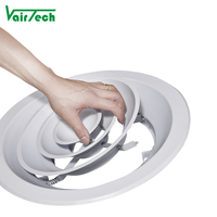 Diffuseur d'air rond, noyau détachable, diffuseur d'air de plafond, aérateur d'air en aluminium