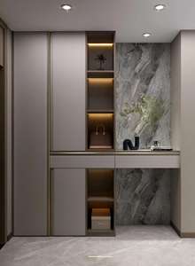 Customized Wooden <b>Shoe</b> <b>Rack</b> Cabinet with Strip Light for Indoor and Outdoor for Living Room Bedroom Entrance or Hall Storage - Product Image 4