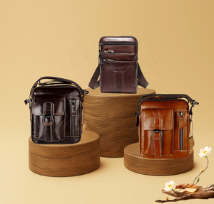 M13, bolso de mensajero personalizado de cuero genuino para <span class=keywords><strong>hombre</strong></span>, estilo de moda Vintage, bolso cruzado con asa superior, bolso de cuero de moda informal para <span class=keywords><strong>hombre</strong></span> - Product Image 1