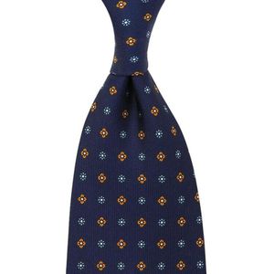 <span class=keywords><strong>Cravate</strong></span> en sergé à petites fleurs en polyester 100% à imprimé personnalisé pour hommes - Product Image 4