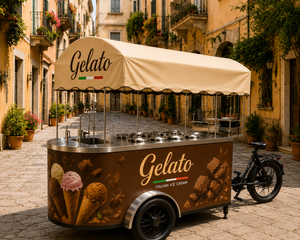 Carrito de Gelato Móvil para Teatro, Cine, Conciertos, Zoológico, Acuario, Circo, Parque Infantil, Parque de Atracciones, Casino, Hipódromo, Golf, Tenis - Product Image 1