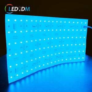 LEDODM 500x233mm LxW hoja de papel luz 24V 30W RGB + CCT 5-IN-1 1mm Panel Led fino retroiluminación piedra mármol encimera - Product Image 3